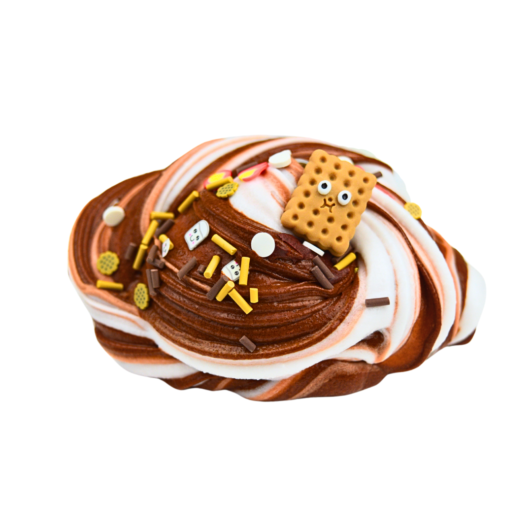 Toasted Coconut S'Mores Slime