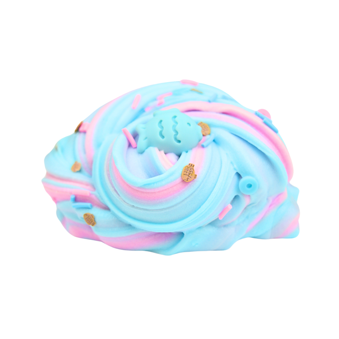 Cotton Candy Taiyaki Ice Cream Slime