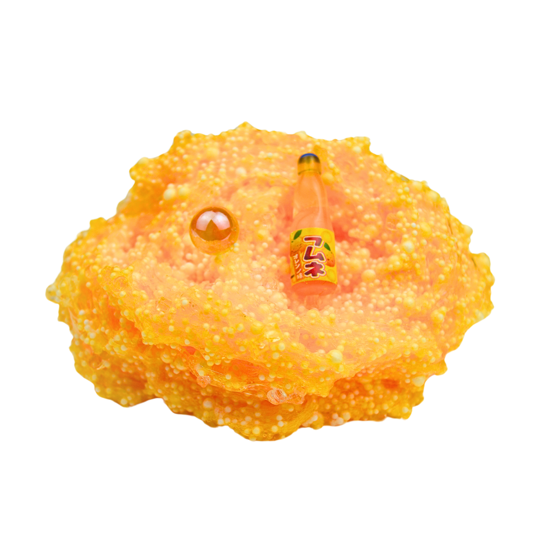 Orange Japanese Soda Fizz Slime